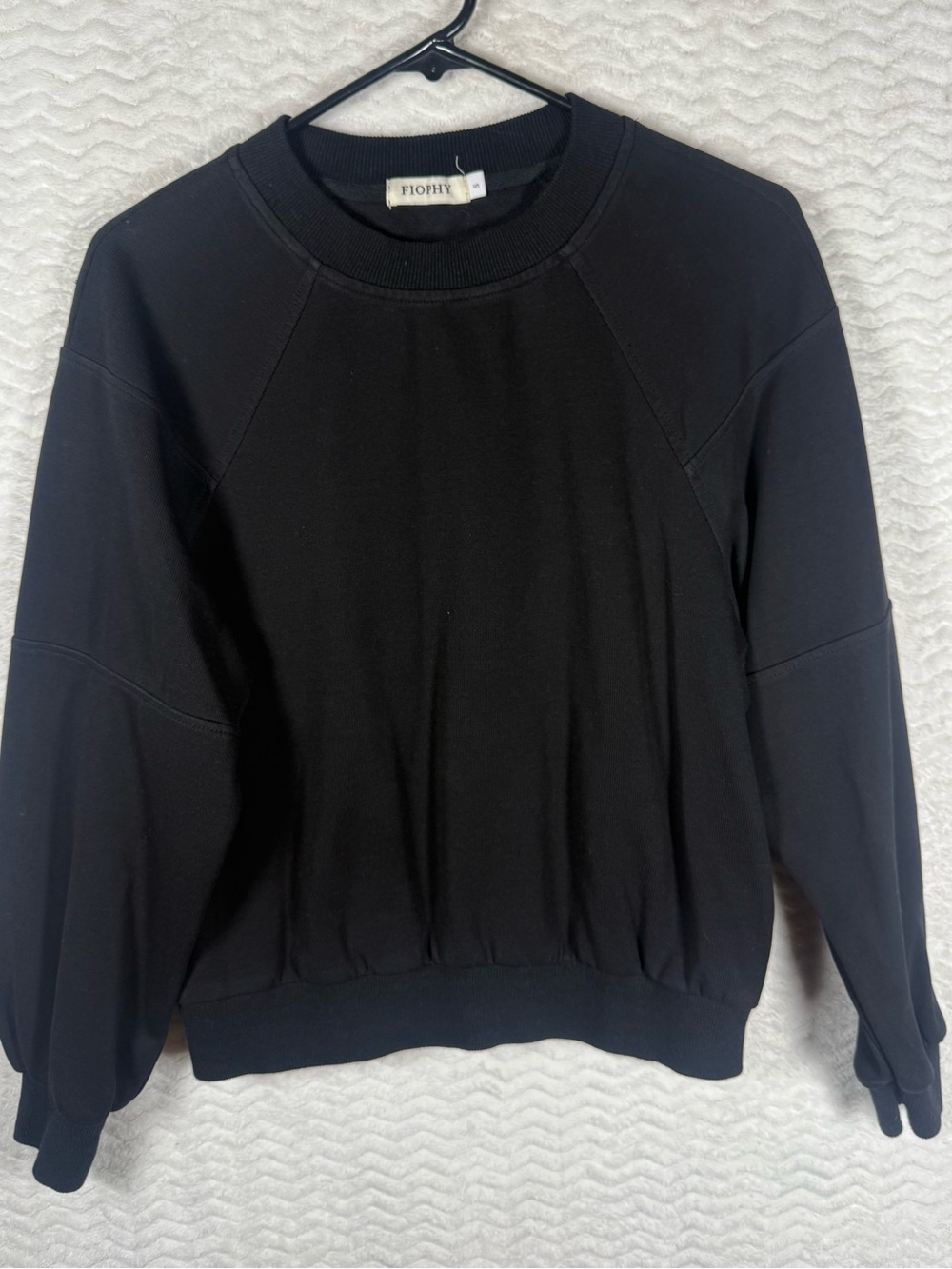 Fiophy Black Crewneck Sweatshirt. Such a classic piece for your wardrobe. 😎🔥🤩